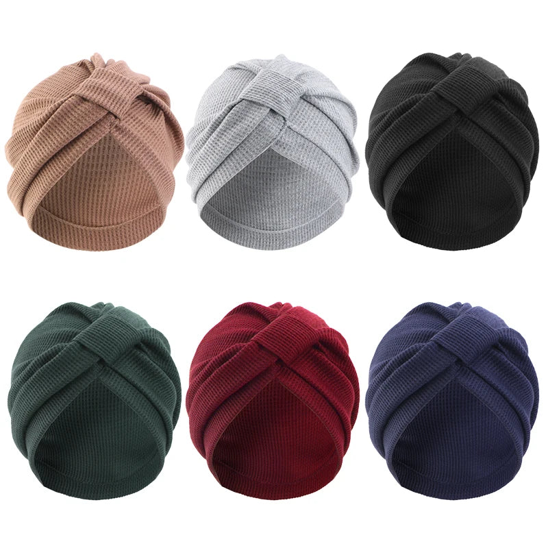 Breathable Cotton Women's Headscarf Hat for All Seasons