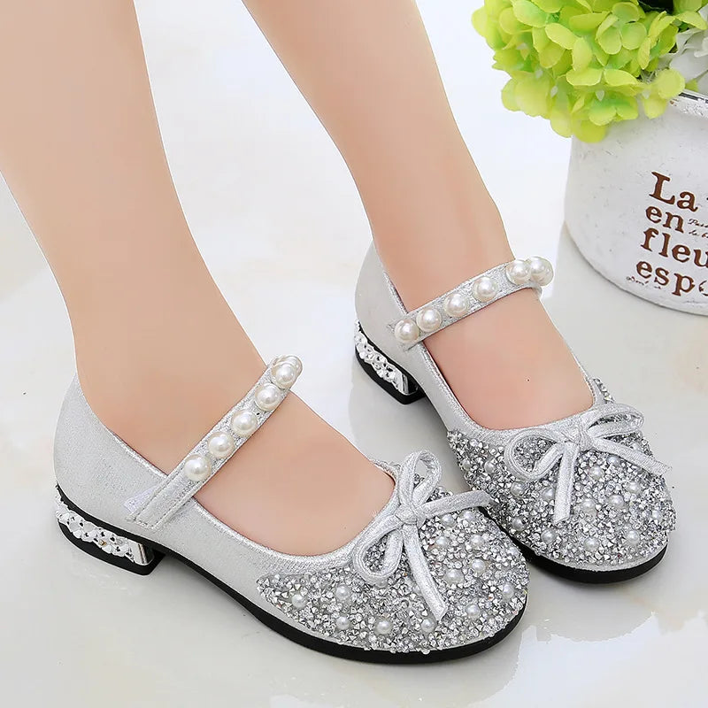 Girls Princess Sandals 2024 Summer Soft Sole PU Leather Shoes