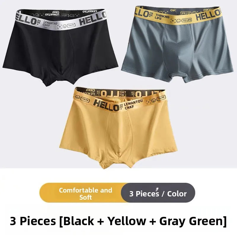 Men's Breathable Polyester Sports Briefs in Large Size