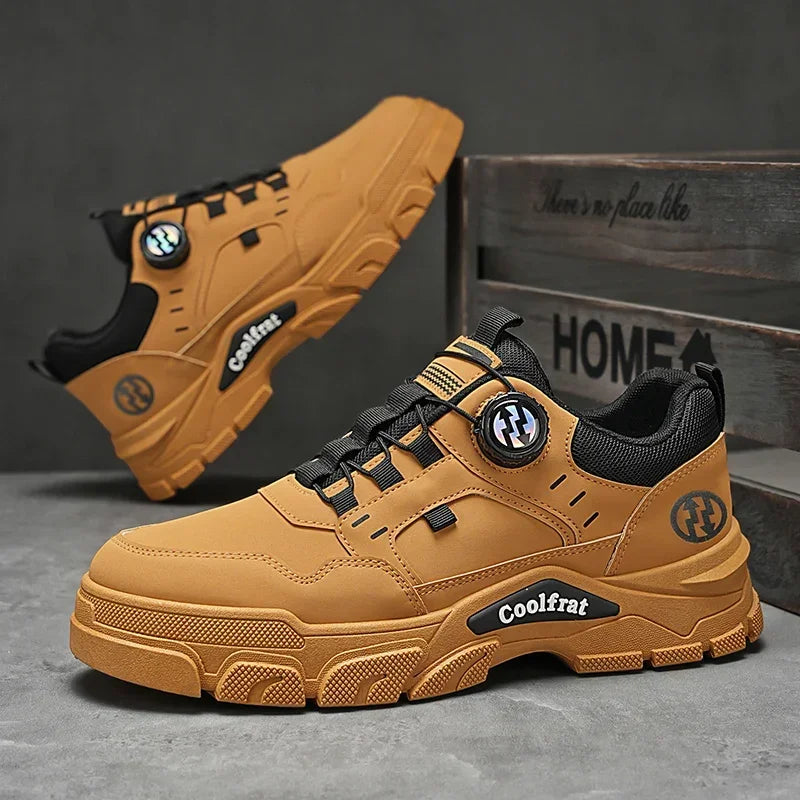 Men's Low-top Casual Sports Shoes with Rotating Buckle