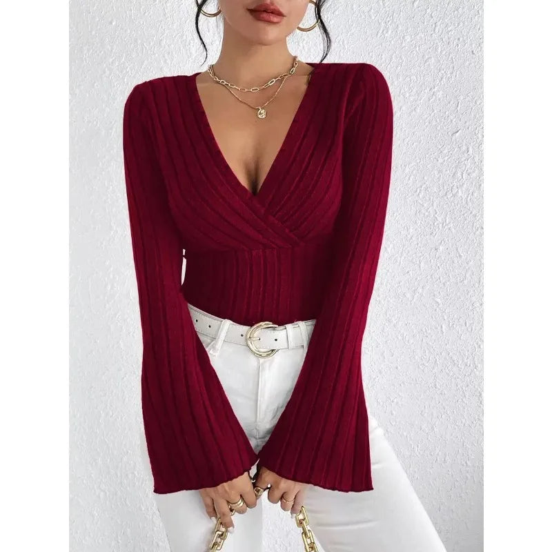 Tops for Woman Clothing Shoujo Clothes Women Women's Cropped Long Sleeve T-shirt Longsleeve Female Top T-shirts Pulovers Tees