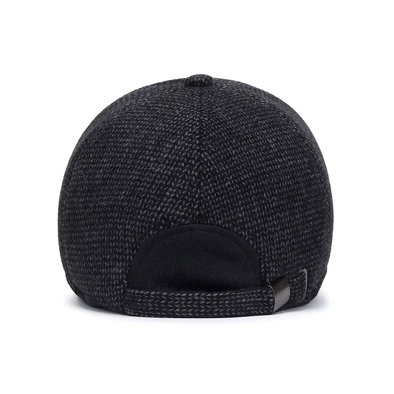 Men's Warm Baseball Cap with Earmuffs for Cold Weather