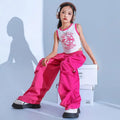Trendy Girls Cargo Pants for Kids with Pockets 4-6Y