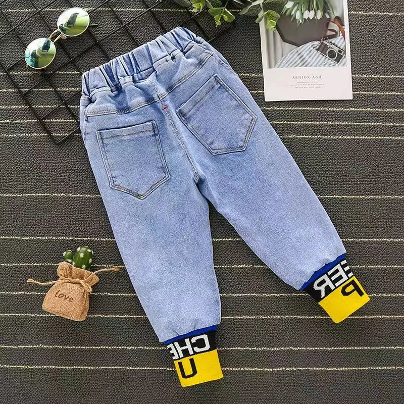 Boys Casual Loose Jeans Pants for Ages 4-6Y