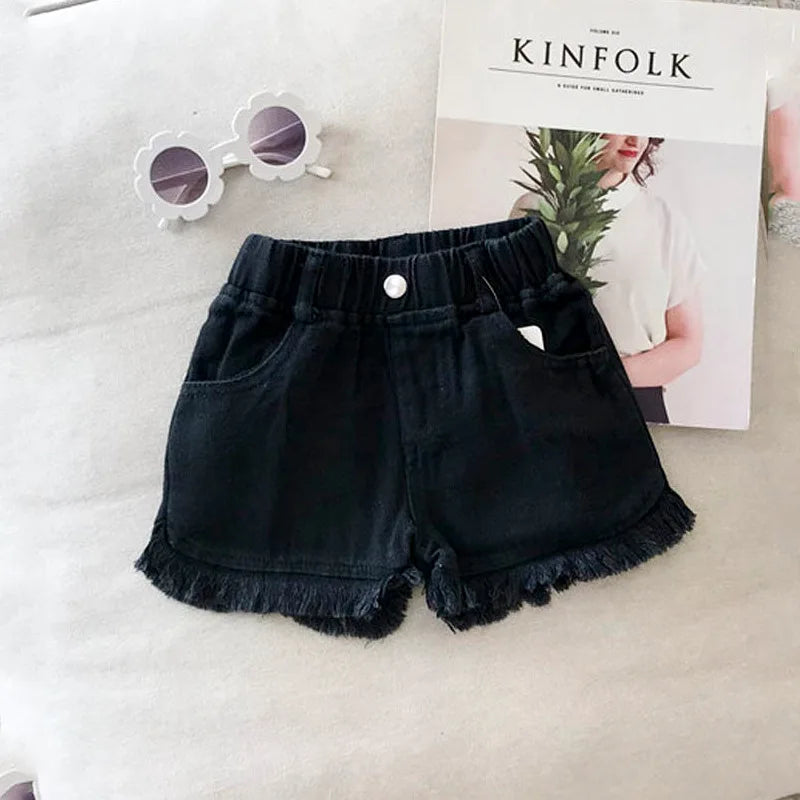 Girls Cotton Denim Shorts Summer Fashion for Kids