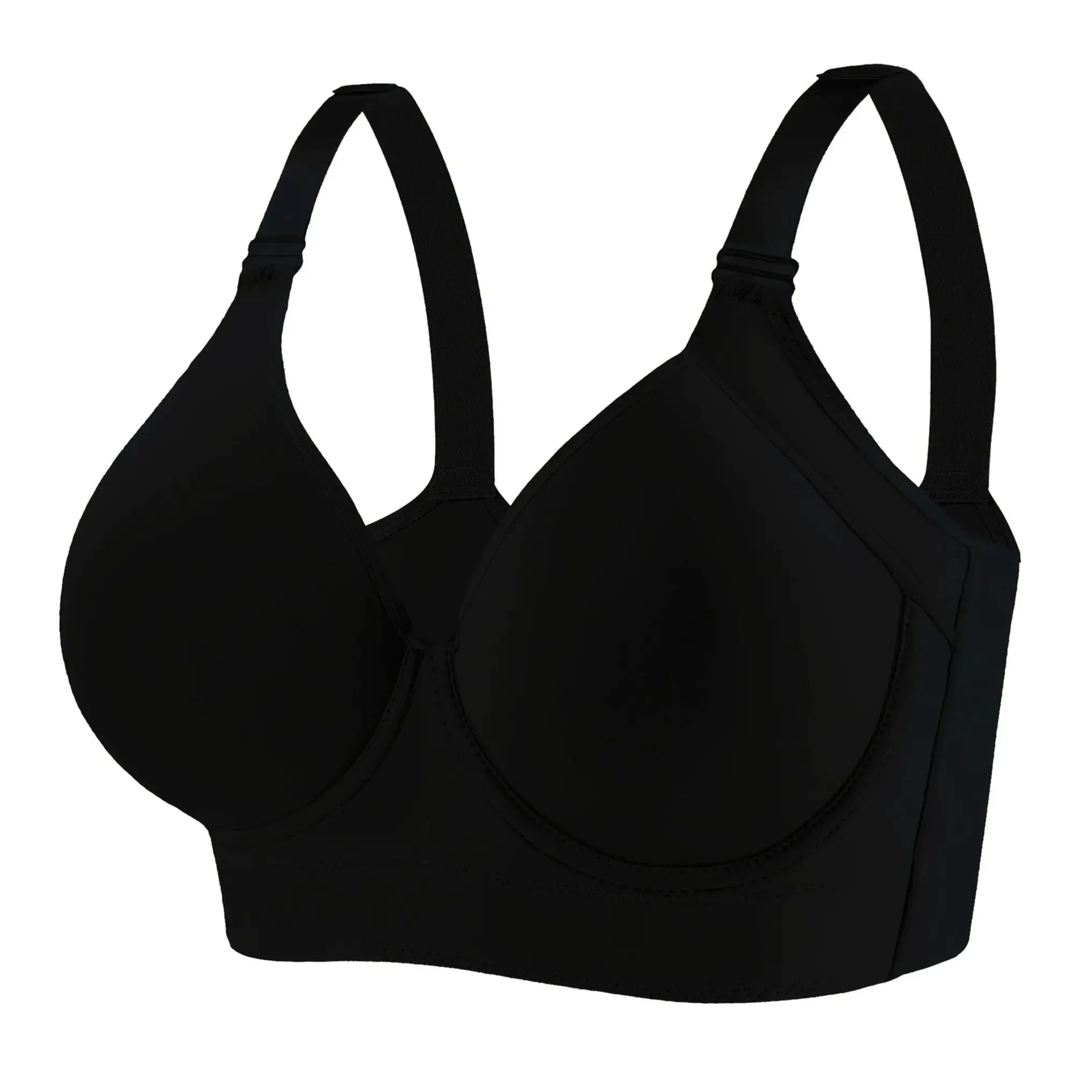 European size of underwear  with steel rims, gathered together to prevent sagging, sporty and beautiful back, deep V-bra
