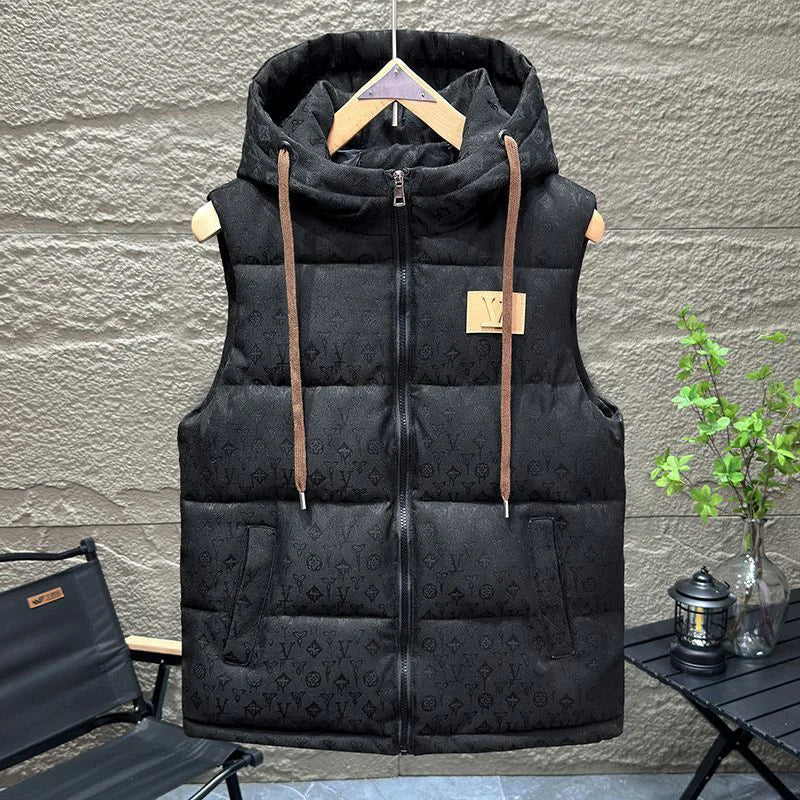 Men's autumn and winter trendy vest warm jacket foreign fashion