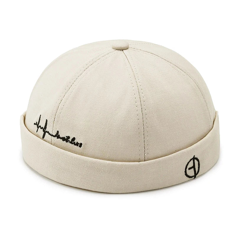 Vintage Brimless Hip Hop Beanie Hat for Men and Women