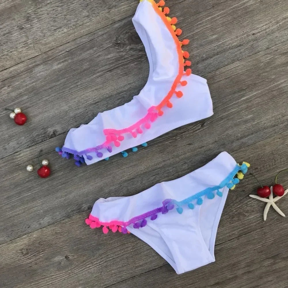 2024 Cute Girls Split Swimsuits for Summer Beach Fun