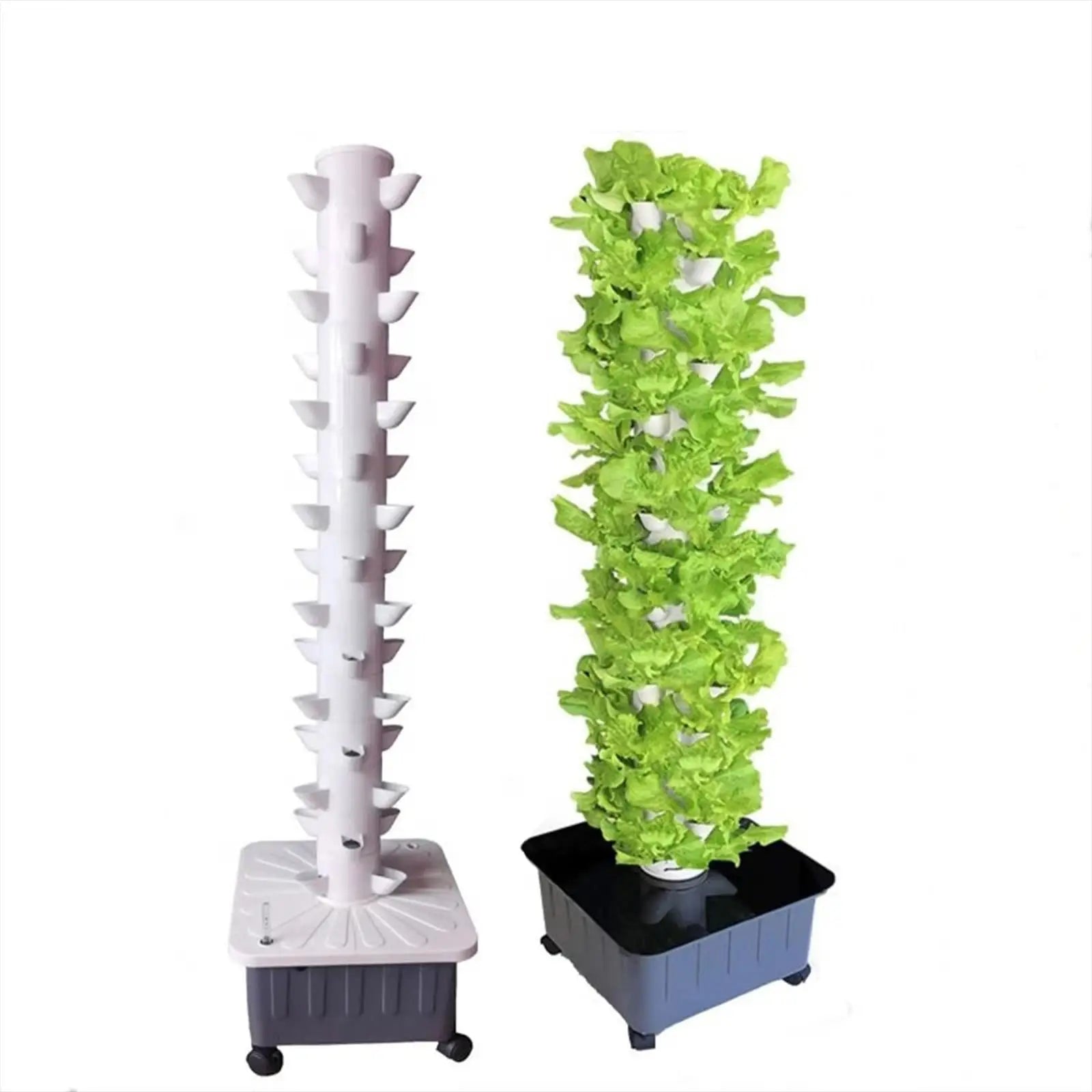 Stackable Hydroponic Vertical Planter for Home Gardening