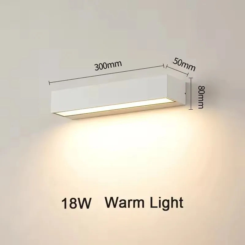 Contemporary Outdoor Wall Light Sconce for Garden and Porch