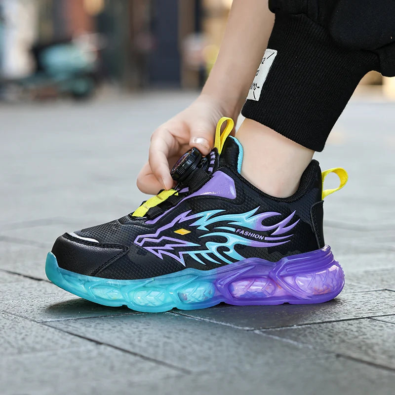 EALSQN Boys Casual Platform Sneakers for School and Sports