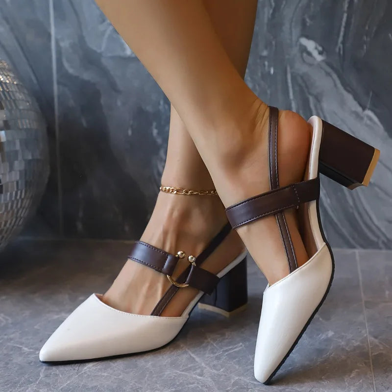 Genuine Medium Heel Block Heels for Women by MALEY LifeStyle
