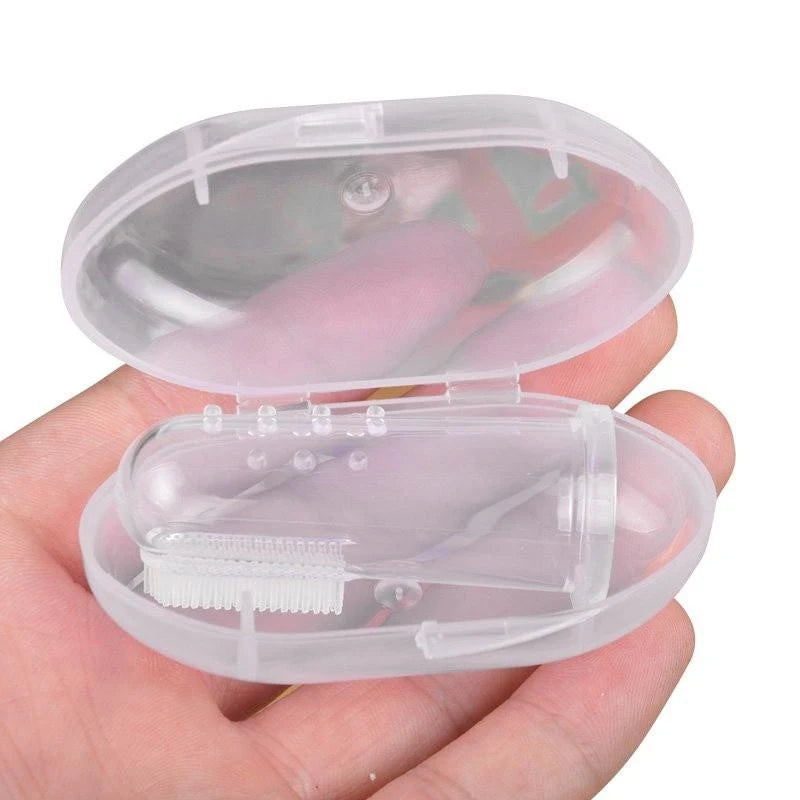 Super Soft Silicone Finger Toothbrush for Dogs and Cats