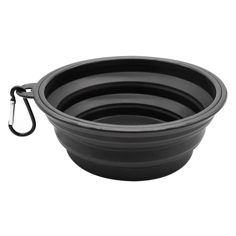 Collapsible Silicone Pet Travel Bowl for Food and Water
