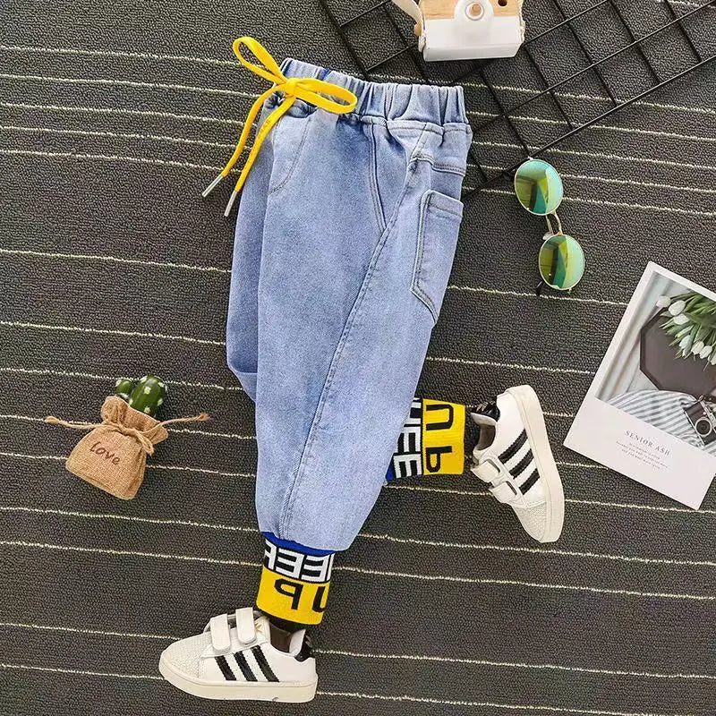 Boys Casual Loose Jeans Pants for Ages 4-6Y