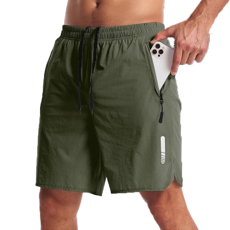 Men's Nylon Elastane Sport Shorts for Summer Running
