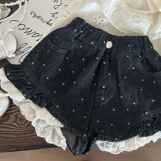 Girls' Stylish Tank Top and Cowboy Shorts Summer Set