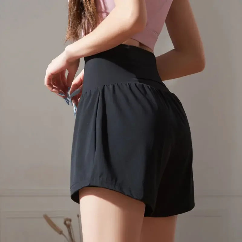 Summer Women's Cotton Blend Elastic Waist Shorts for Outdoors