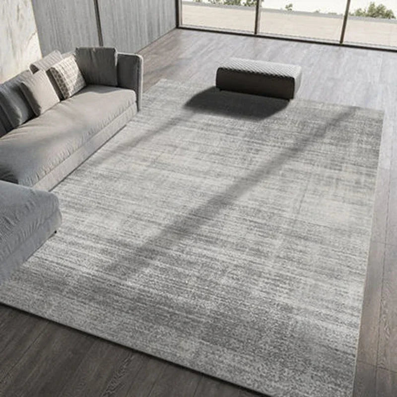 Large Gray Soft Lounge Rug for Modern Living Room and Bedroom