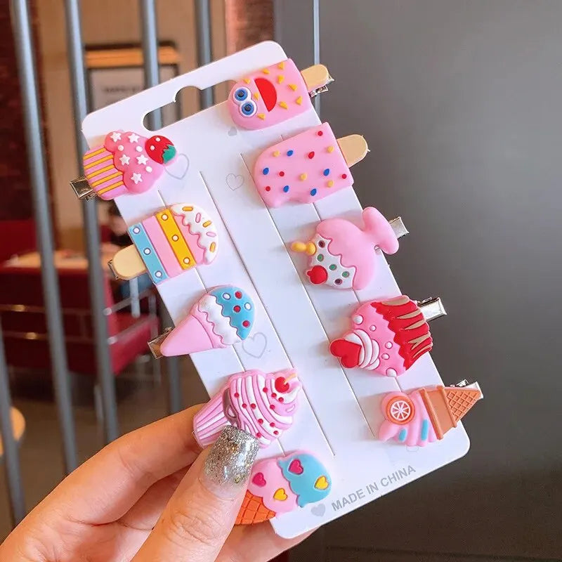 Multicolor Cartoon Unicorn Hair Clips for Kids Fashion Barrettes