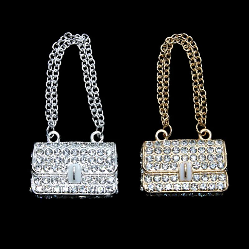 Dollhouse Miniature Metal Chain Handbag for Kids
