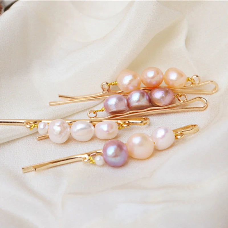 Elegant Freshwater Pearl Hairpins for Women Bridal Accessories