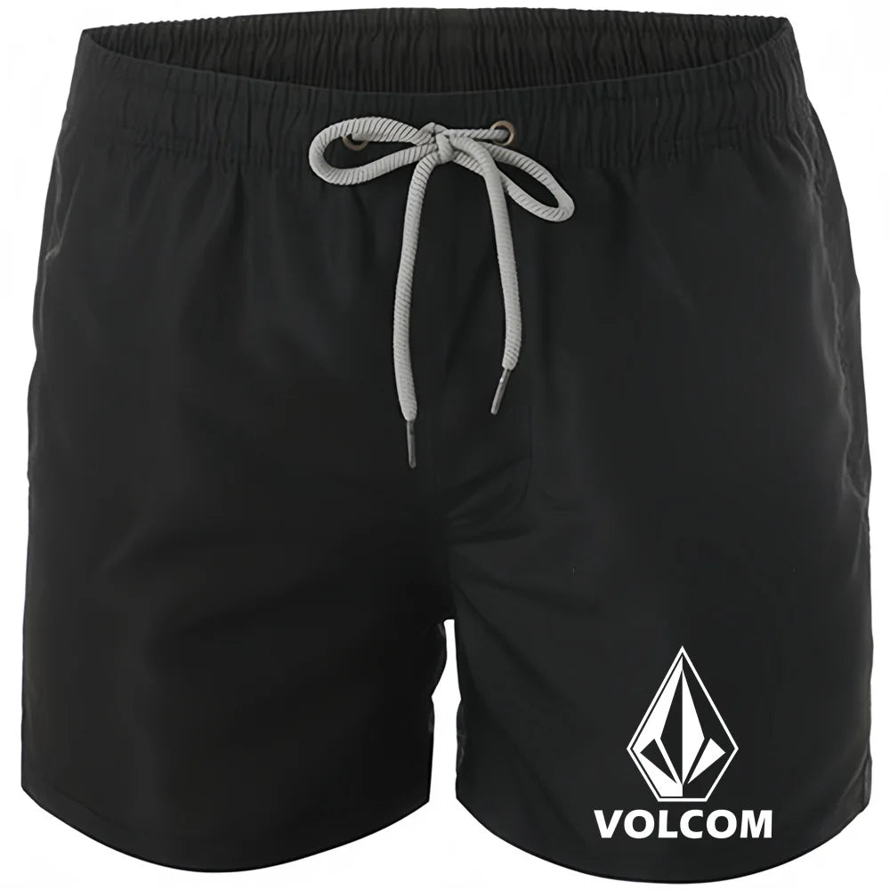 Men's Quick Drying Polyester Beach Shorts with Mesh Lining
