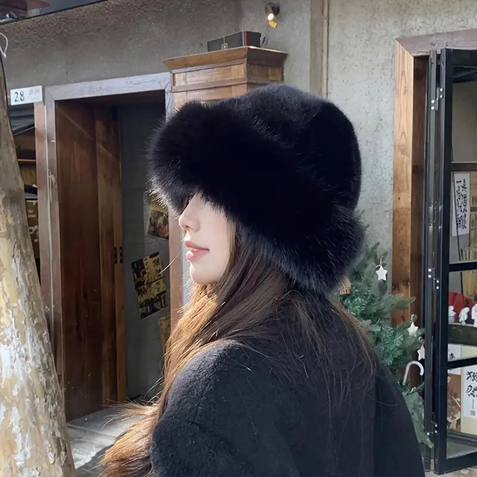 Korean Style Furry Bomber Hats for Women, Warm and Cozy
