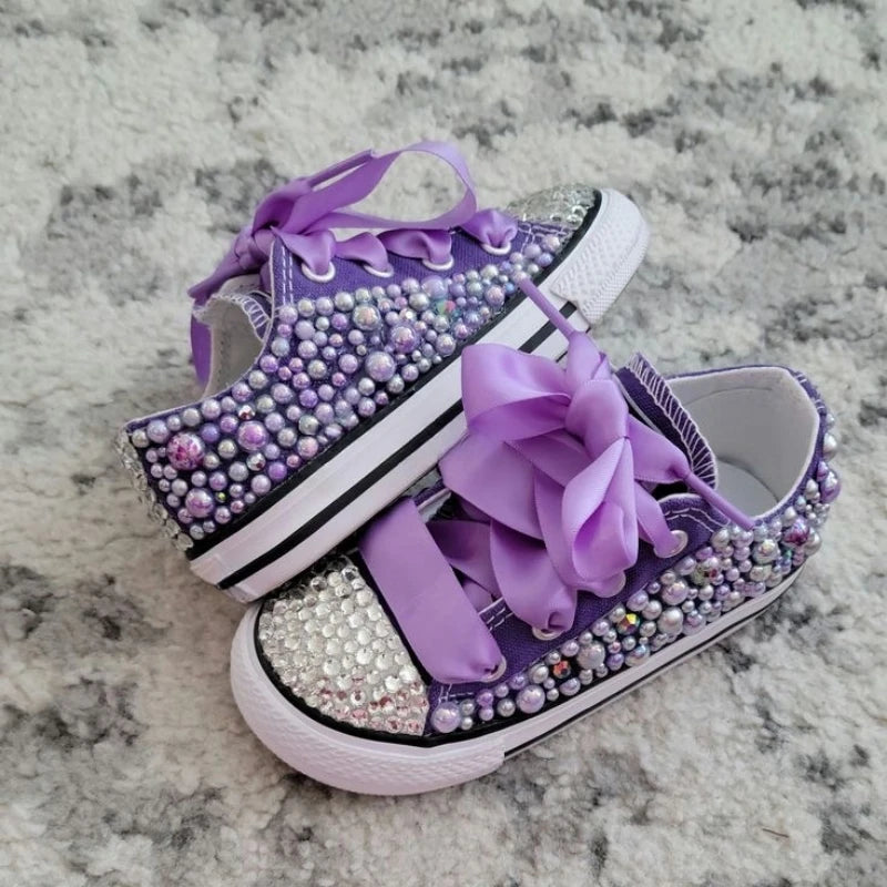 Rainbow Canvas Sneakers for Girls Birthday Party