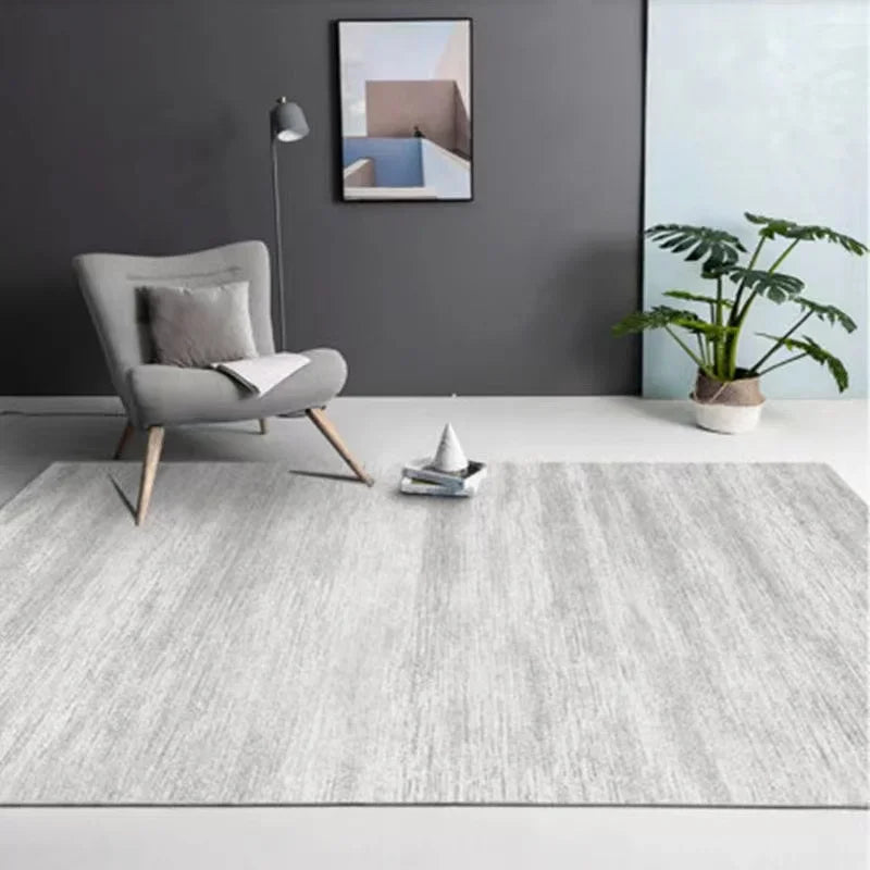 Large Gray Soft Lounge Rug for Modern Living Room and Bedroom