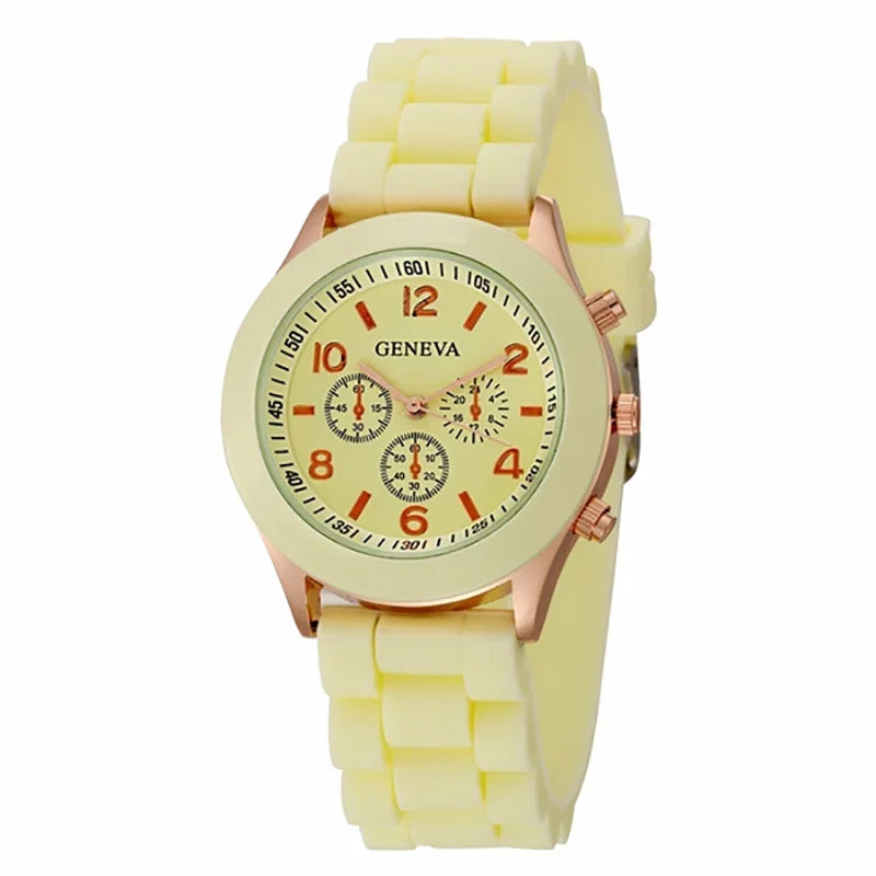 Luxury Silicone Strap Quartz Watch for Women by MALEY LifeStyle