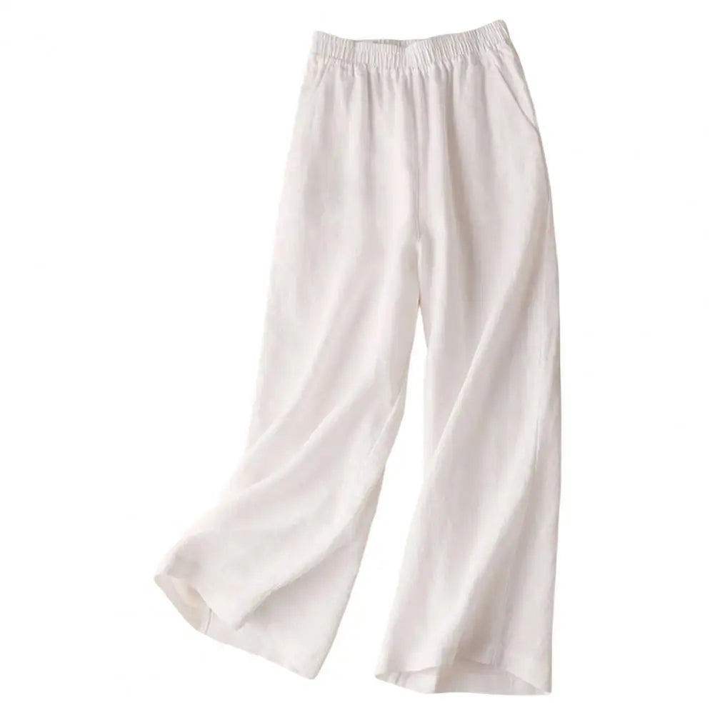 Lightweight Cotton Linen Summer Pants for Women