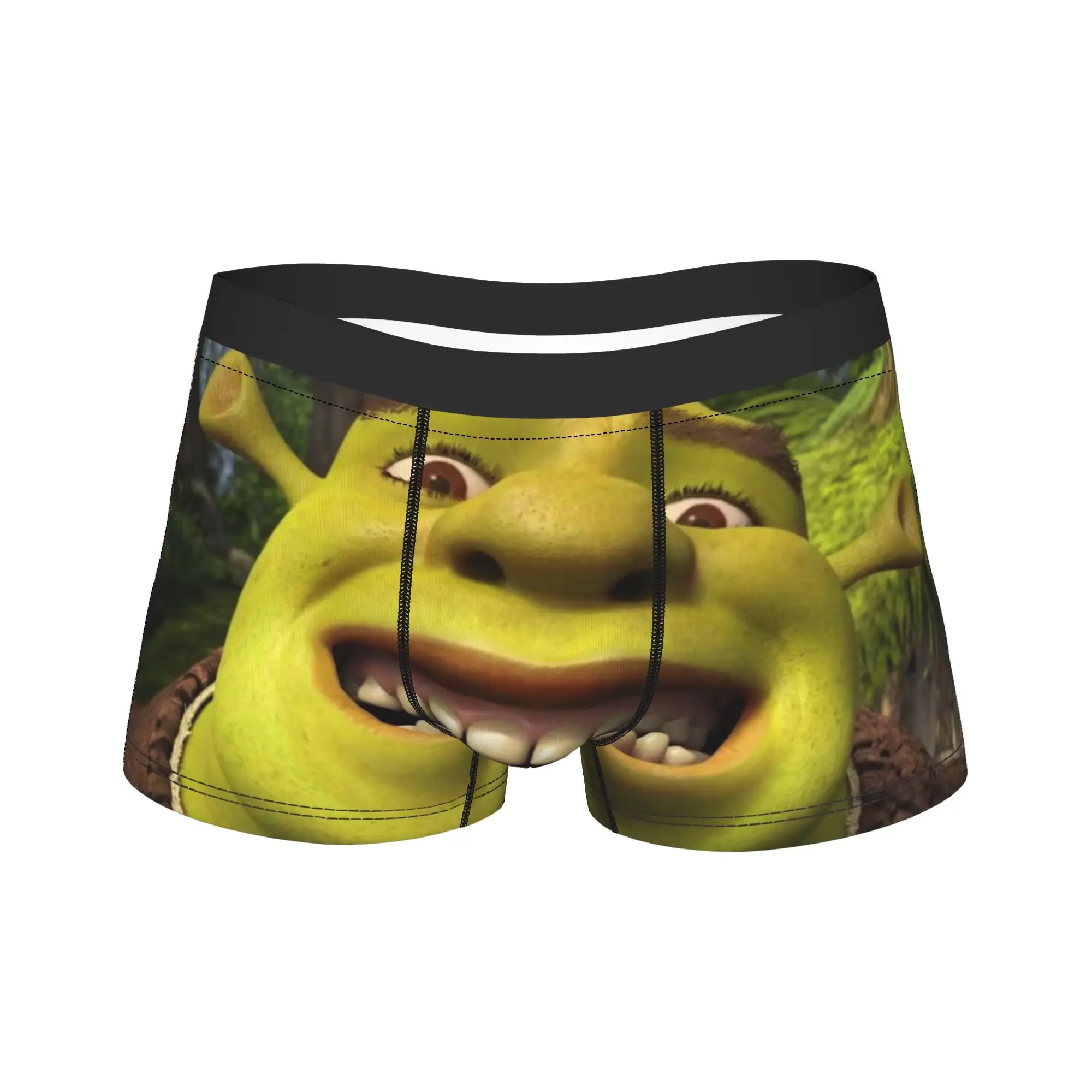 Humor Boxer Shorts for Men Cartoon Breathable Polyester M-XXL