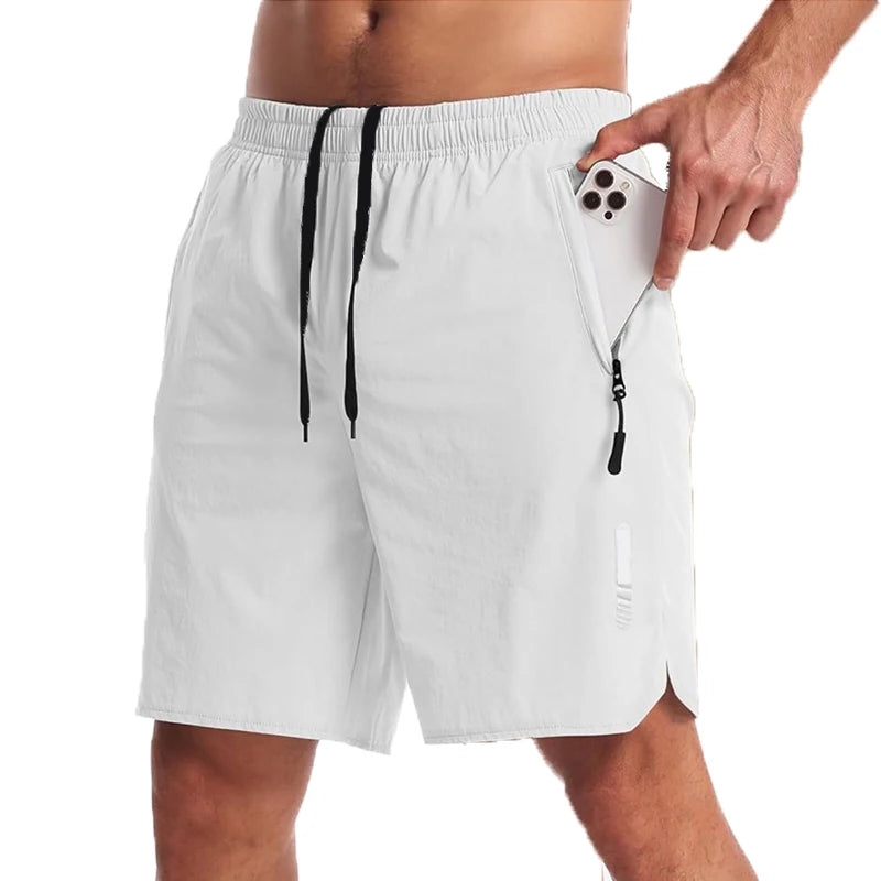 Men's Nylon Elastane Sport Shorts for Summer Running