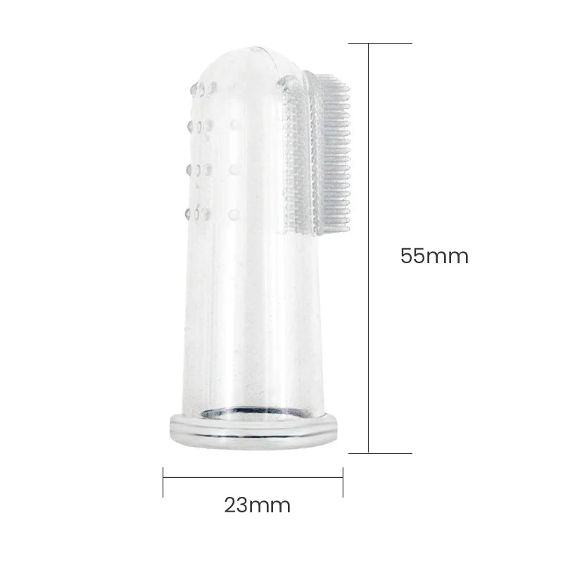 Super Soft Silicone Finger Toothbrush for Dogs and Cats