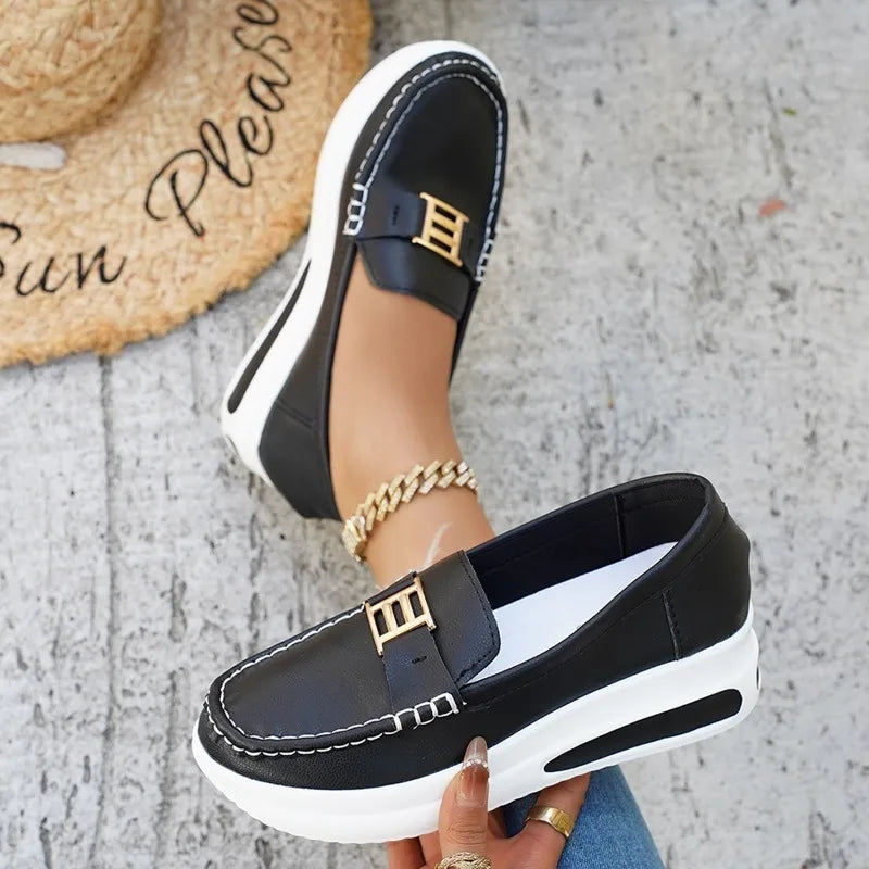 Women's Slip-On Vulcanized Sneakers for Casual Walking