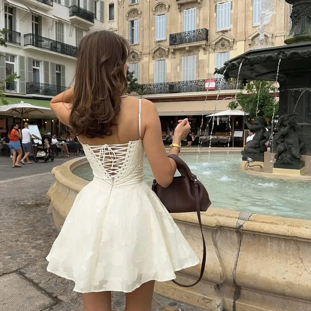 Elegant A-Line Summer Dress for Women in Silk