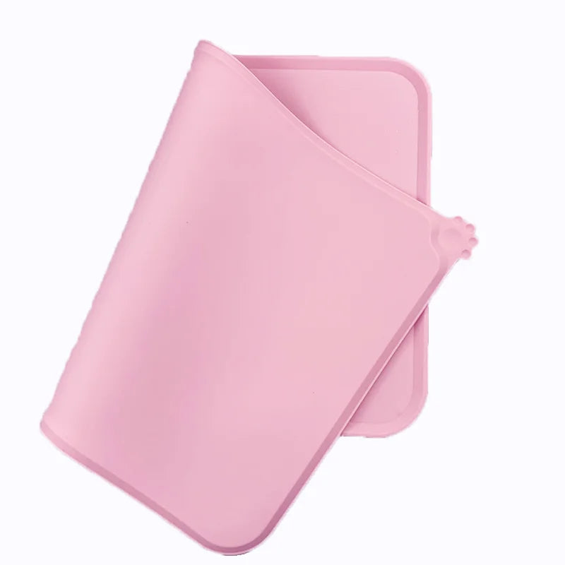 Durable Silicone Non-Slip Waterproof Pet Placemat for Cats and Dogs