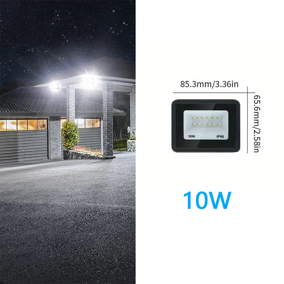 Aluminum LED Floodlights for Outdoor Garden and Garage Use