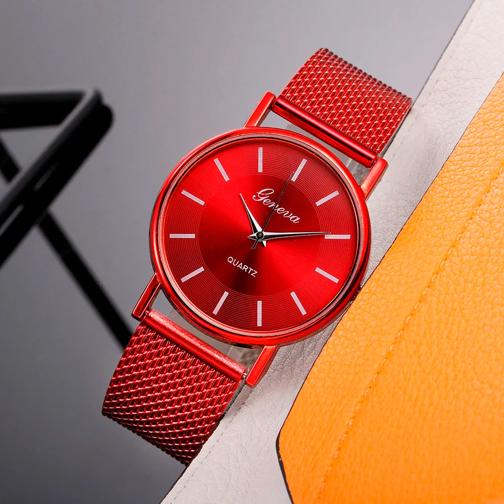 Stylish Quartz Watch for Women with Stainless Steel Band