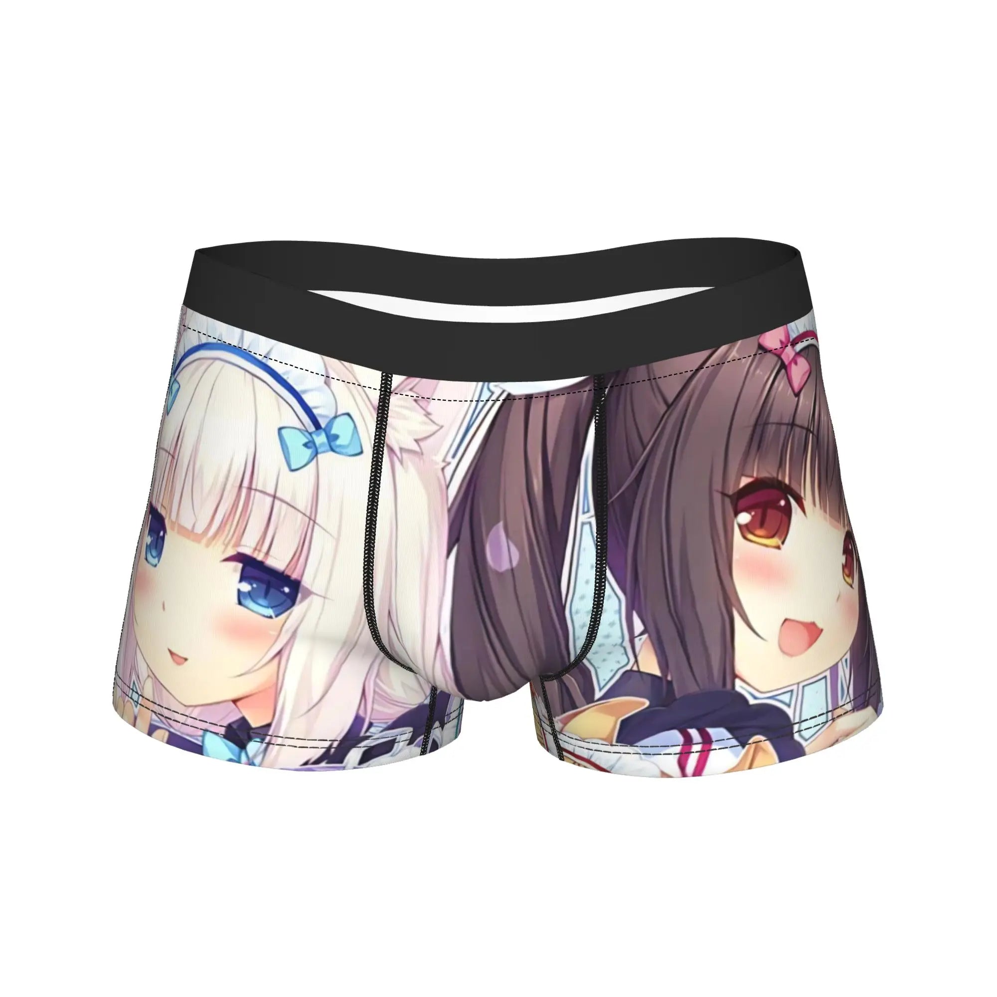 Men's Funny Cartoon Boxer Shorts Breathable Polyester Underwear