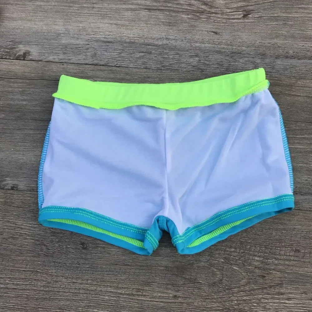 Boys Shark Print Swim Trunks 2024 Summer Swimwear