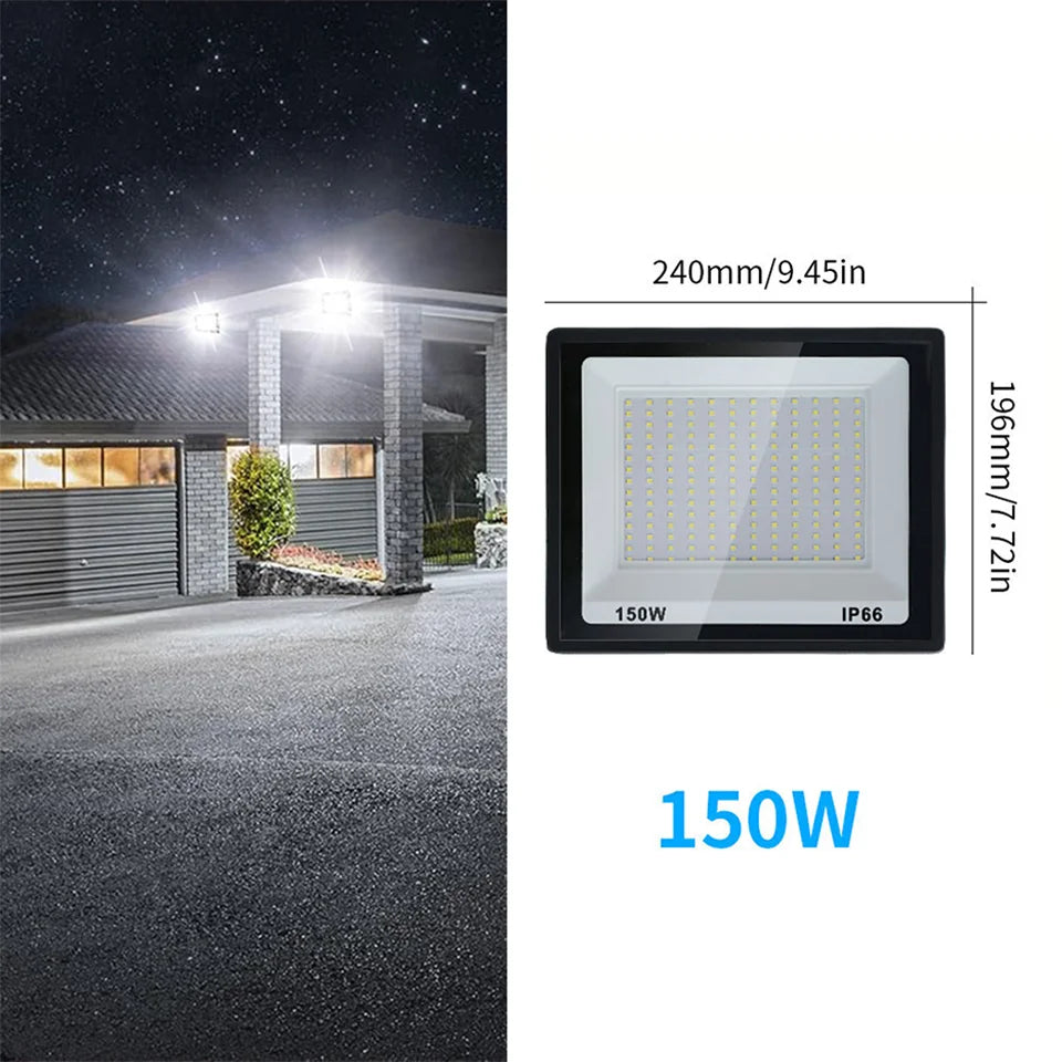 Aluminum LED Floodlights for Outdoor Garden and Garage Use