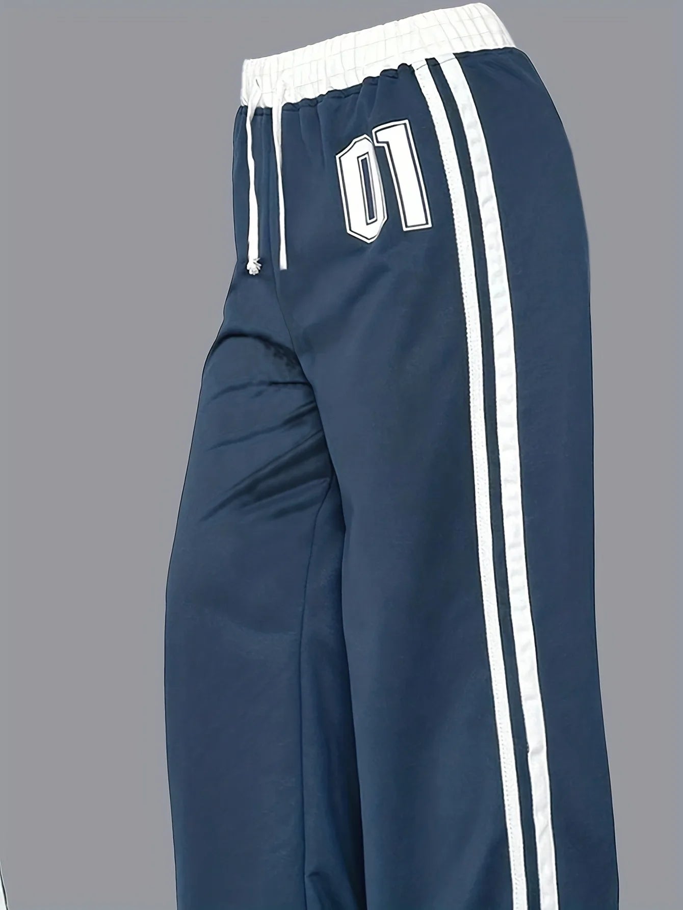 Girls Print Side Stripe Wide Leg Track Pants 4-6Y