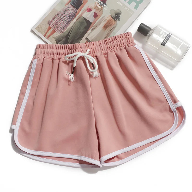Breathable Polyester Yoga Shorts for Summer Workouts