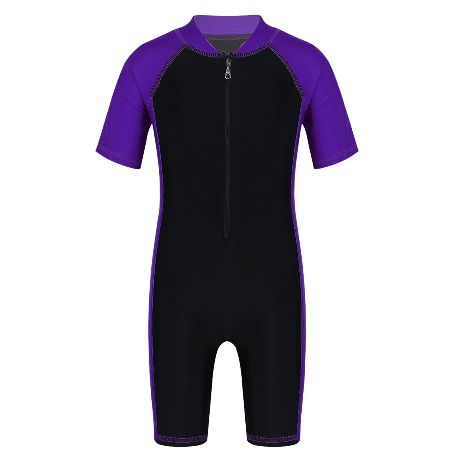 Unisex Kids Short Sleeve Surfing Wetsuit for Ages 7-12