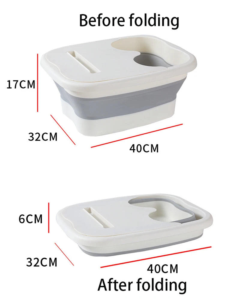 Foldable Massage Footbath Bucket for Relaxation and Care