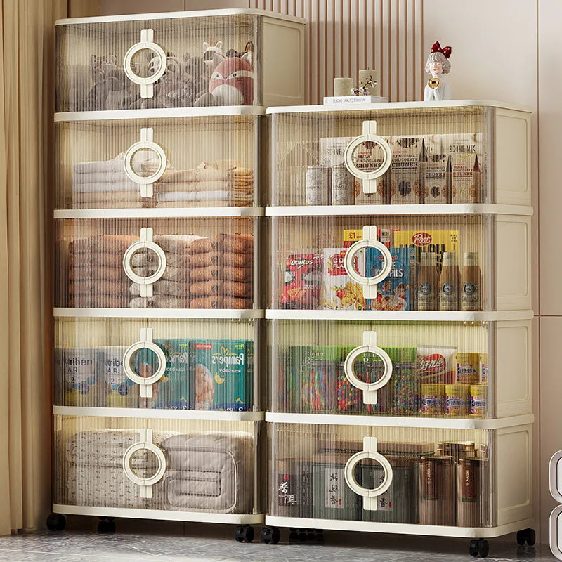Living Room Storage Cabinet with Thickened Sliding Doors
