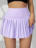 Elegant Women's Sports Skirt with Inner Shorts in Polyester